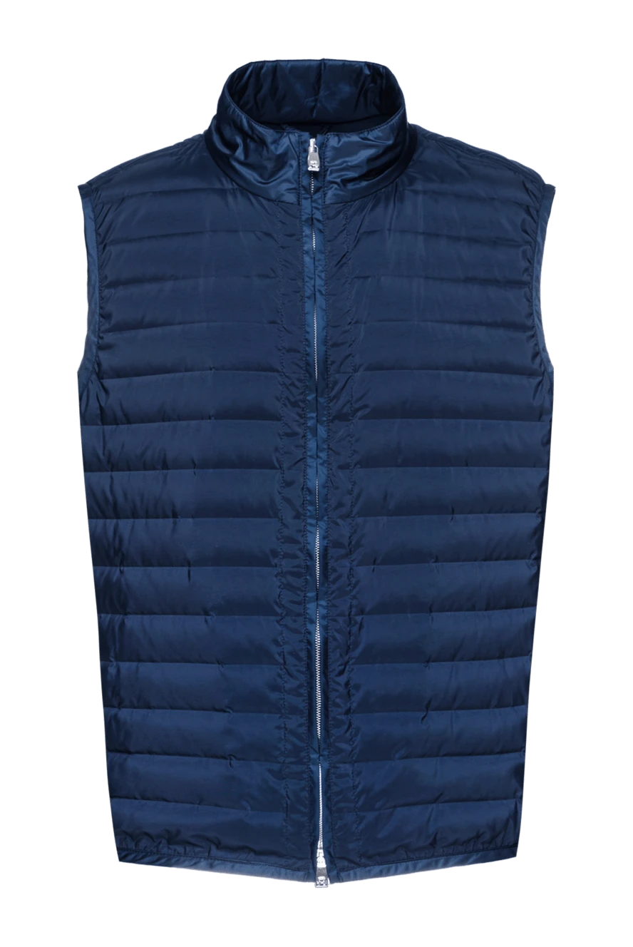 Corneliani man polyester vest blue for men купить с ценами и фото 155603 - photo 1