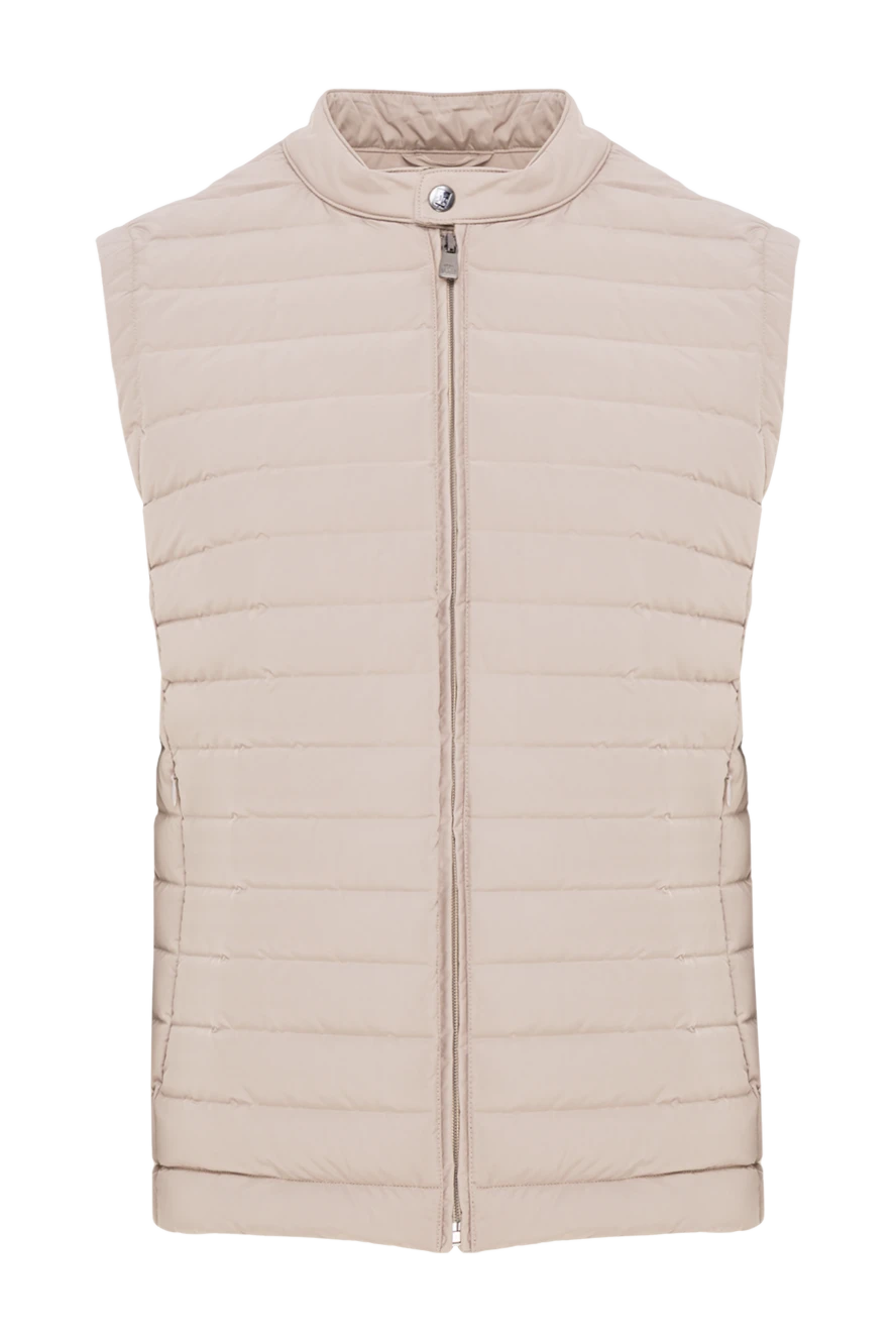 Corneliani светлый жилет на молнии с фактурной строчкой и мягкой посадкой
155604 - фото 1