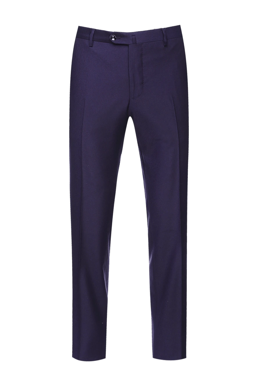 Cesare di Napoli man purple wool trousers for men купить с ценами и фото 155623 - photo 1