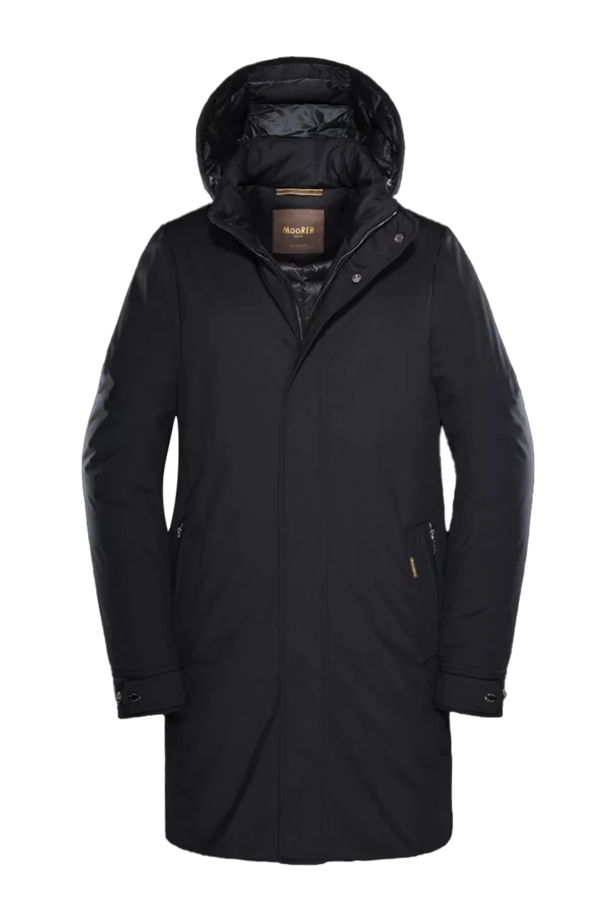 Moorer man men's down jacket made of polyester and polyurethane black купить с ценами и фото 155755 - photo 1