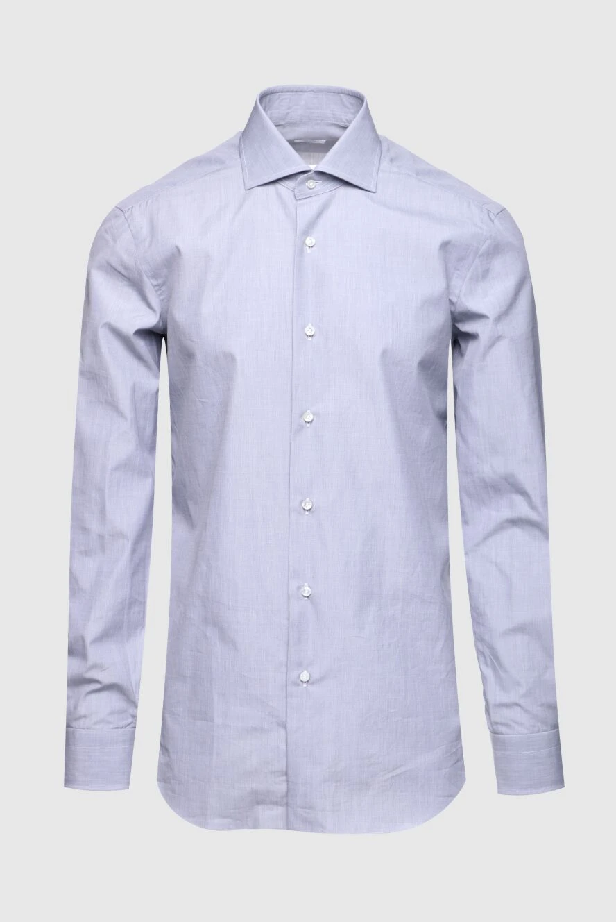 Barba Napoli man gray cotton shirt for men купить с ценами и фото 155830 - photo 1