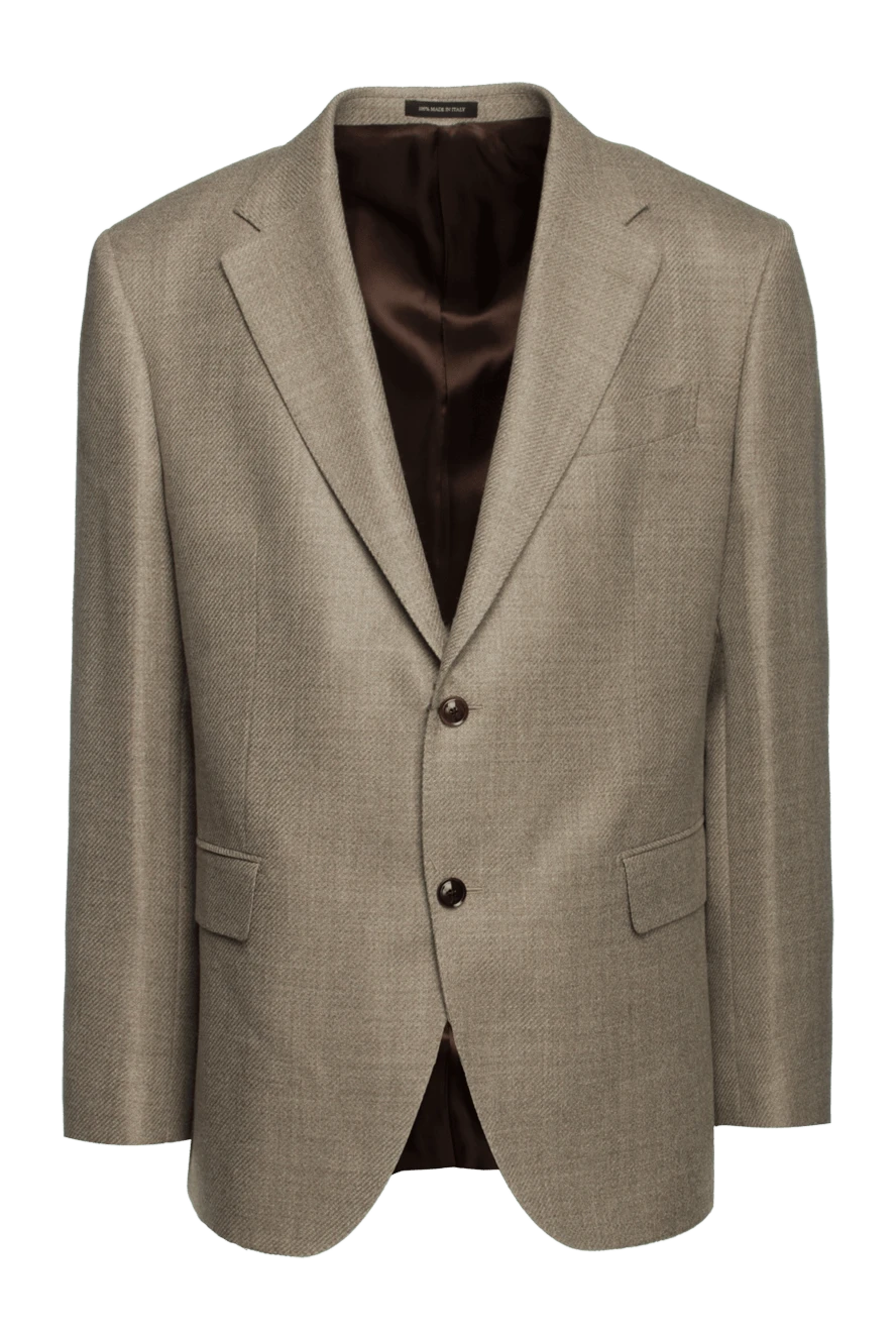 Sartoria Latorre man men's beige wool and silk jacket купить с ценами и фото 155854 - photo 1