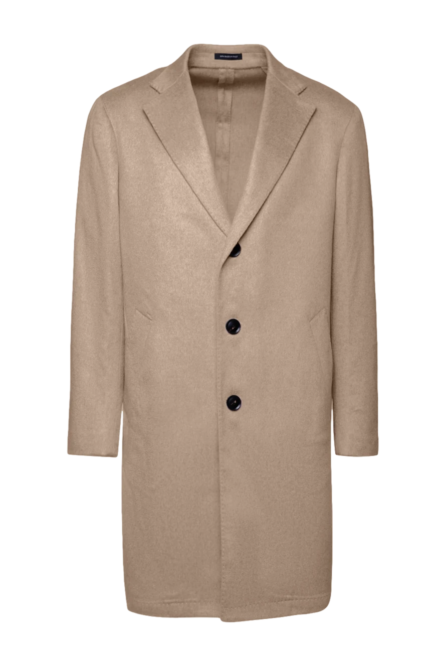 Sartoria Latorre man beige cashmere coat for men купить с ценами и фото 155859 - photo 1