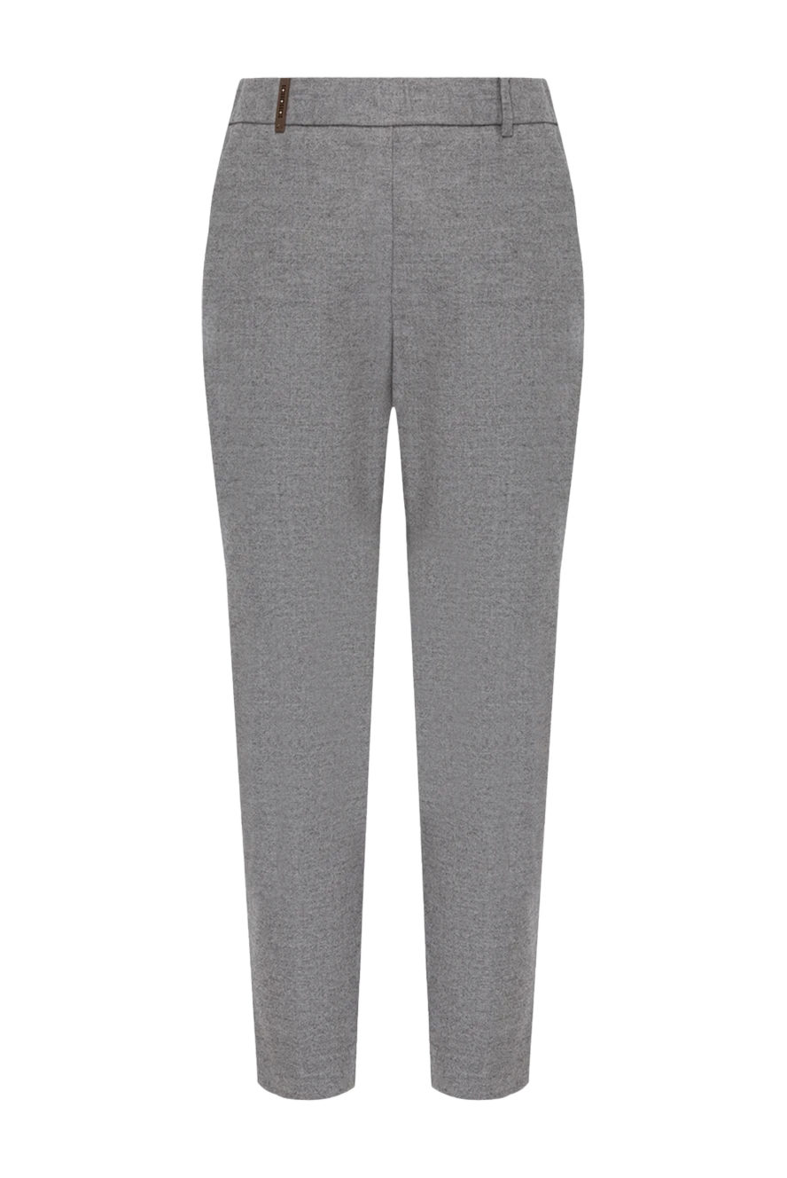 Peserico woman gray trousers for women купить с ценами и фото 155923 - photo 1