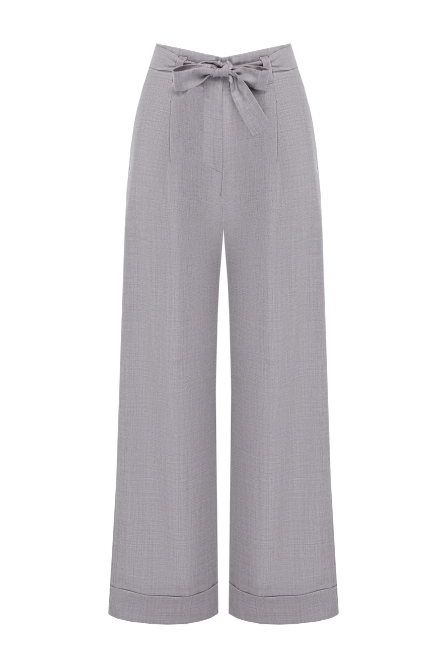 Peserico woman gray wool trousers for women купить с ценами и фото 155925 - photo 1