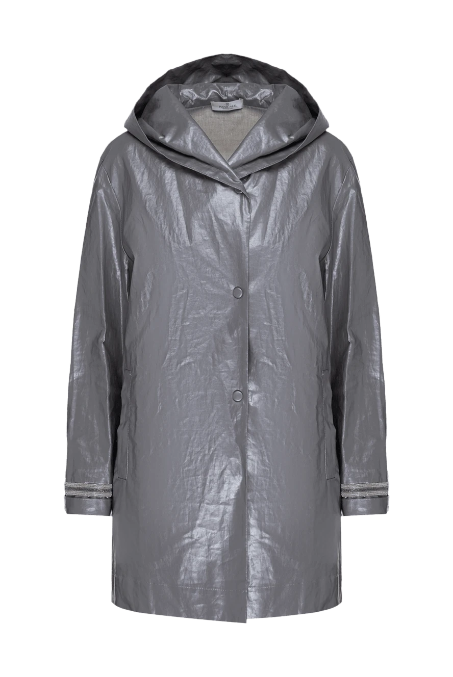 Panicale woman women's gray linen and polyurethane raincoat купить с ценами и фото 156015 - photo 1