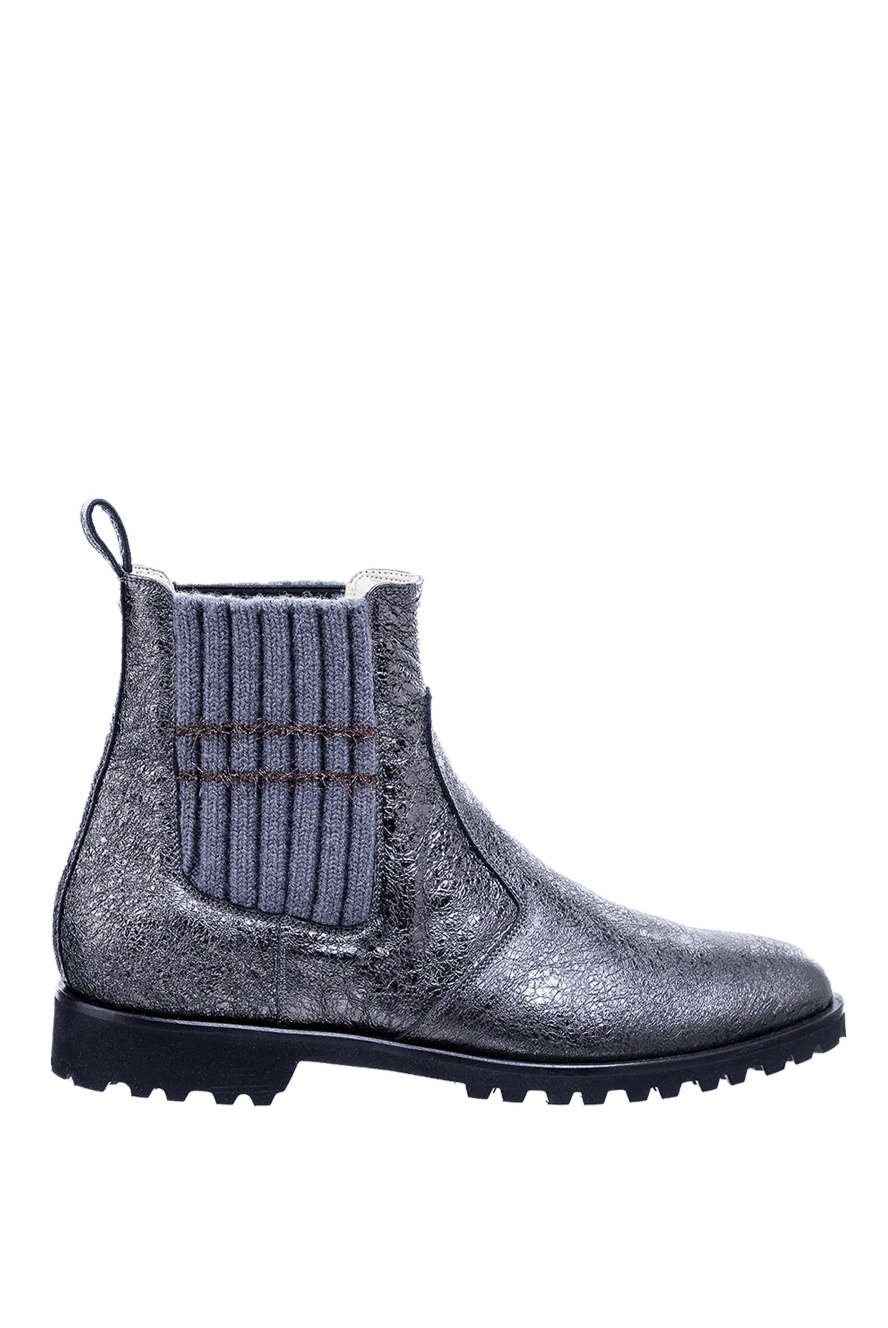 Panicale woman gray leather boots for women купить с ценами и фото 156028 - photo 1