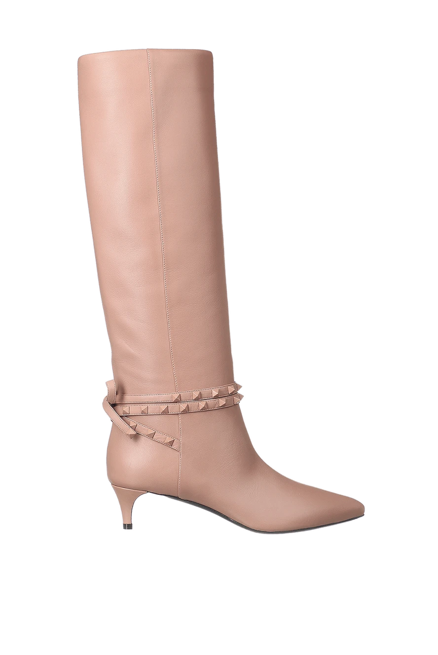 Valentino woman beige leather boots for women купить с ценами и фото 156127 - photo 1