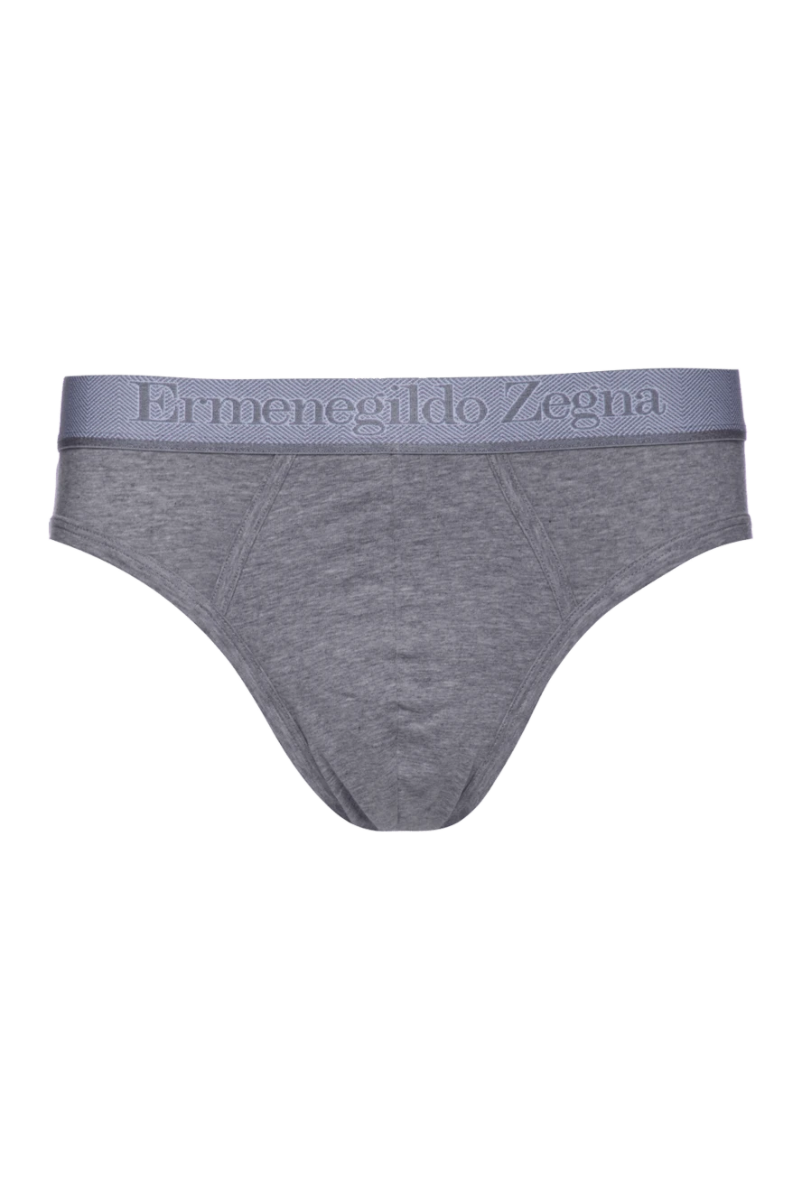 Ermenegildo Zegna man briefs made of cotton and elastane, gray for men купить с ценами и фото 156215 - photo 1