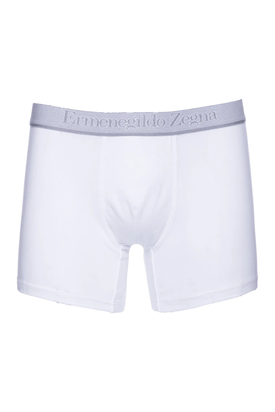 Ermenegildo Zegna man white men's boxer briefs made of cotton and elastane купить с ценами и фото 156216 - photo 1