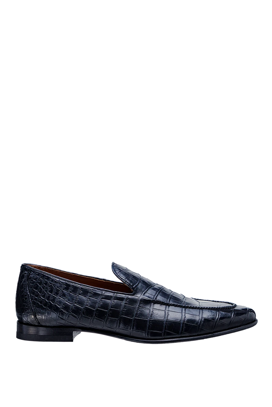 Pellettieri di Parma man black crocodile leather loafers for men купить с ценами и фото 156222 - photo 1