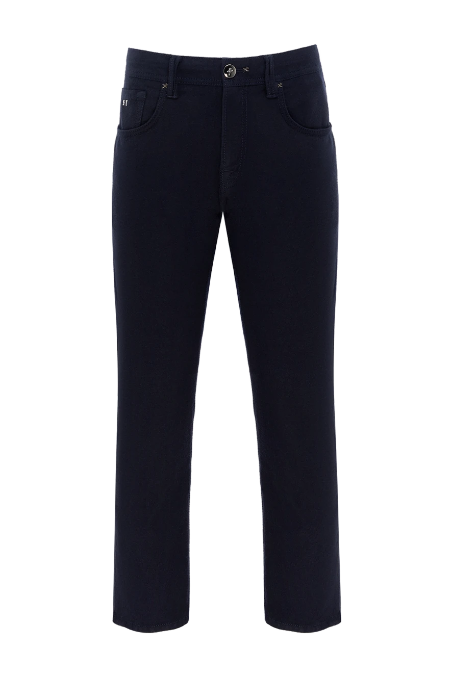 Tramarossa man men's blue wool trousers купить с ценами и фото 156265 - photo 1