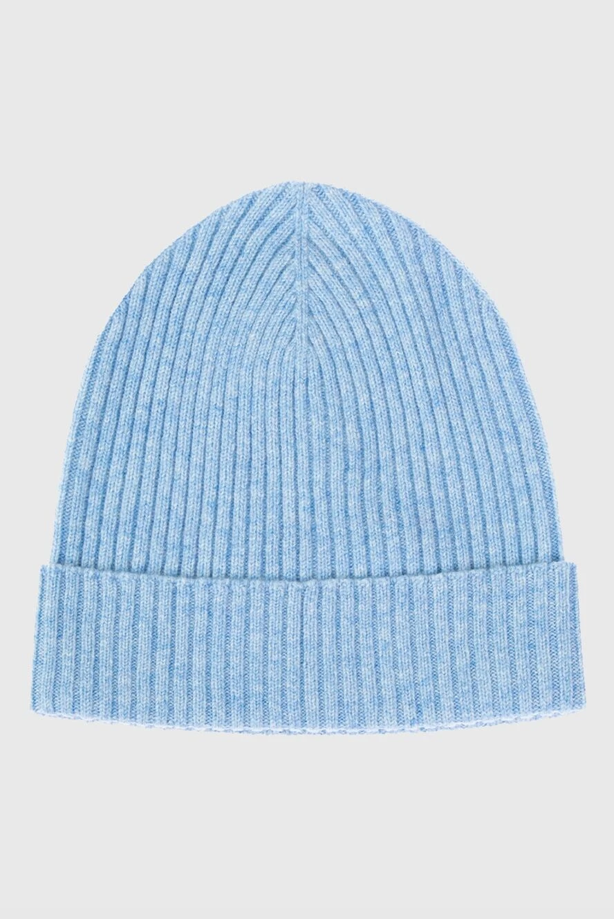 Corneliani man blue cashmere hat for men купить с ценами и фото 156285 - photo 1