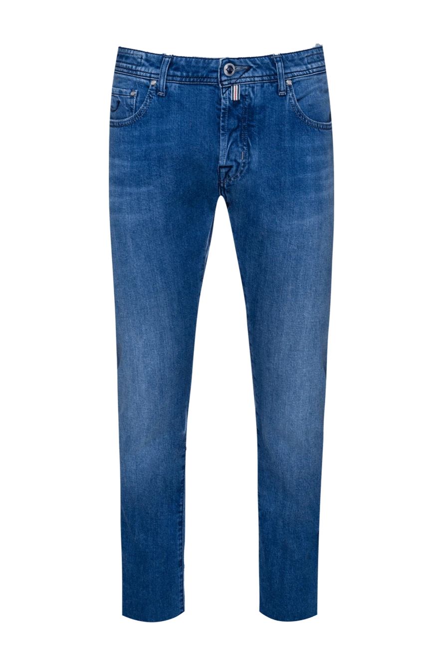 Jacob Cohen man blue cotton jeans for men купить с ценами и фото 156325 - photo 1