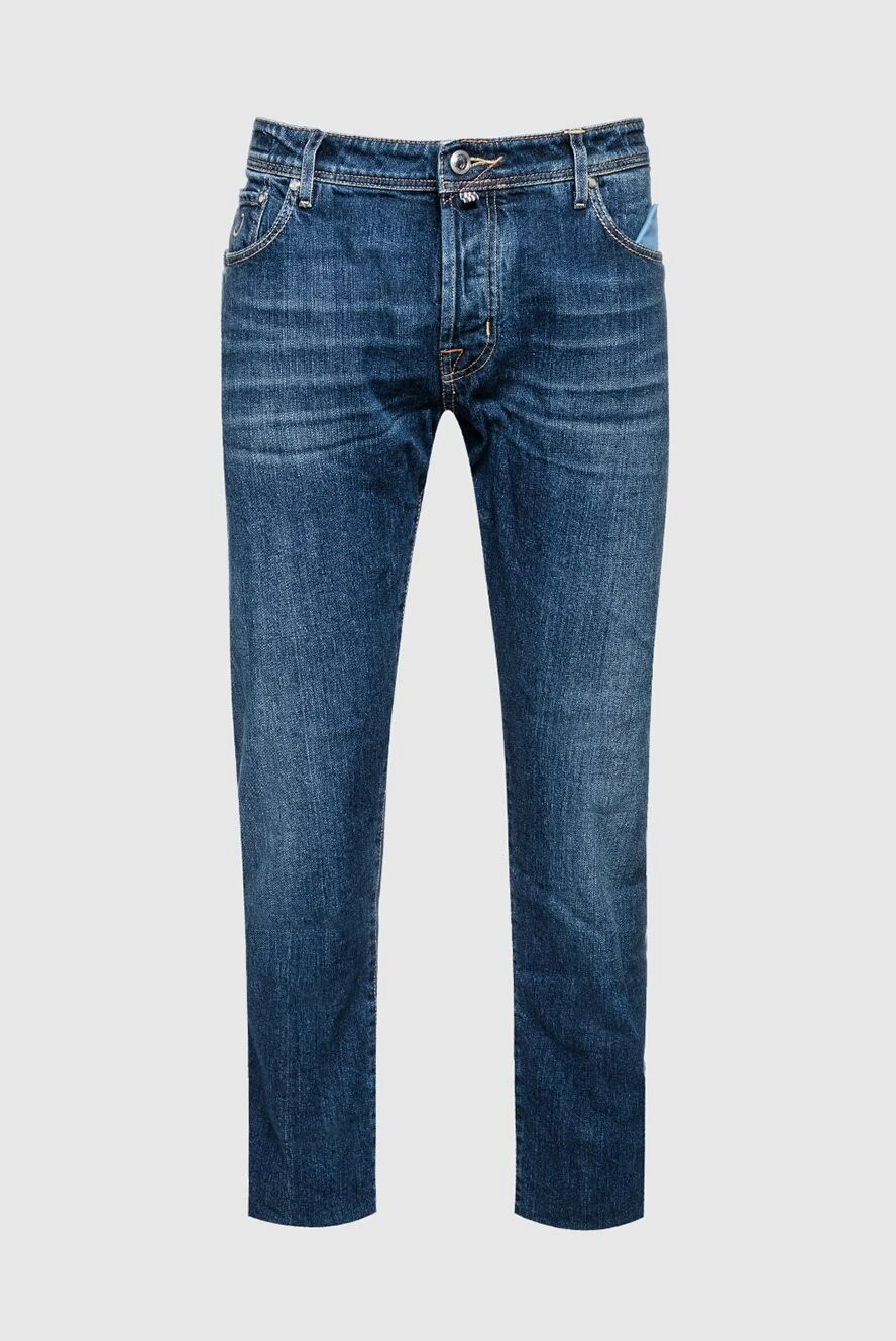 Jacob Cohen man blue cotton jeans for men купить с ценами и фото 156326 - photo 1