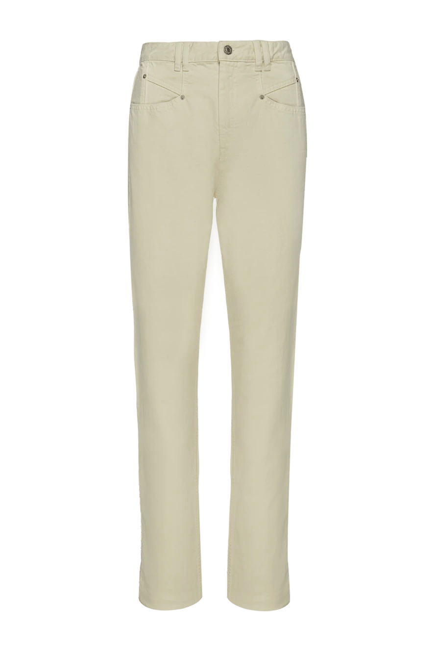 Isabel Marant woman beige cotton jeans for women купить с ценами и фото 156382 - photo 1