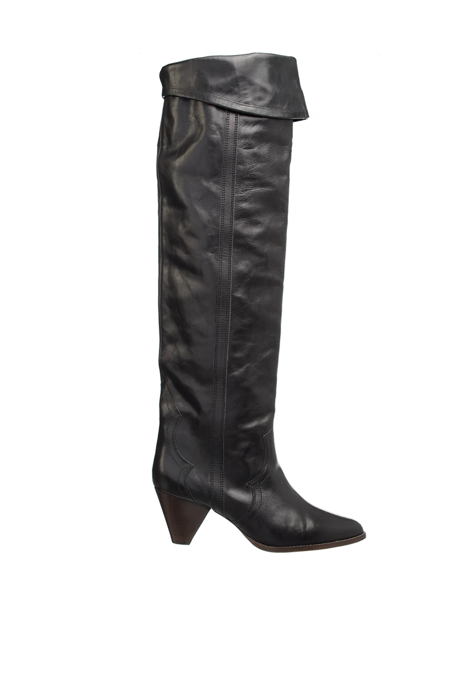 Isabel Marant woman black leather boots for women купить с ценами и фото 156393 - photo 1