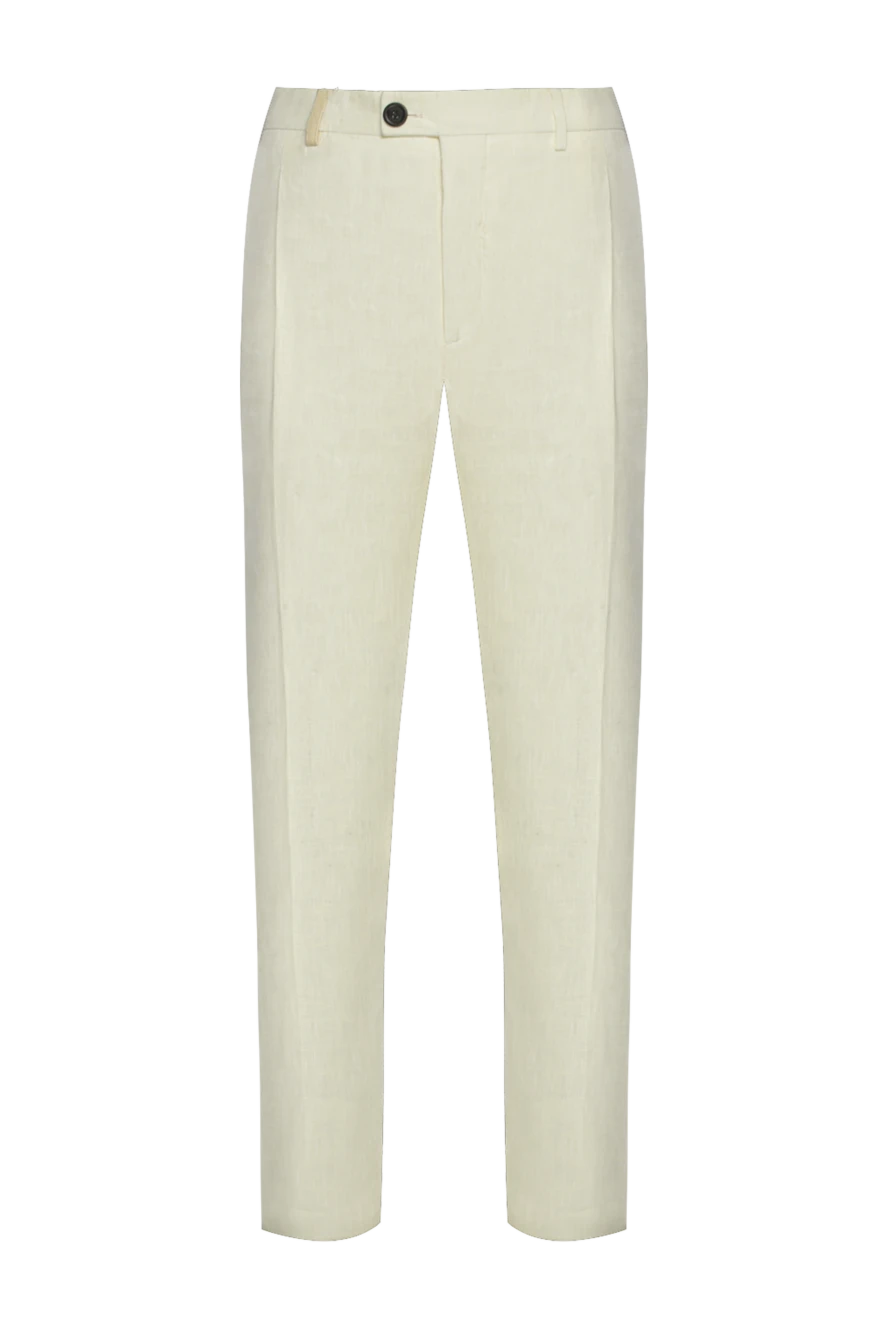 Torras yellow linen pants for men 156508 - photo 1