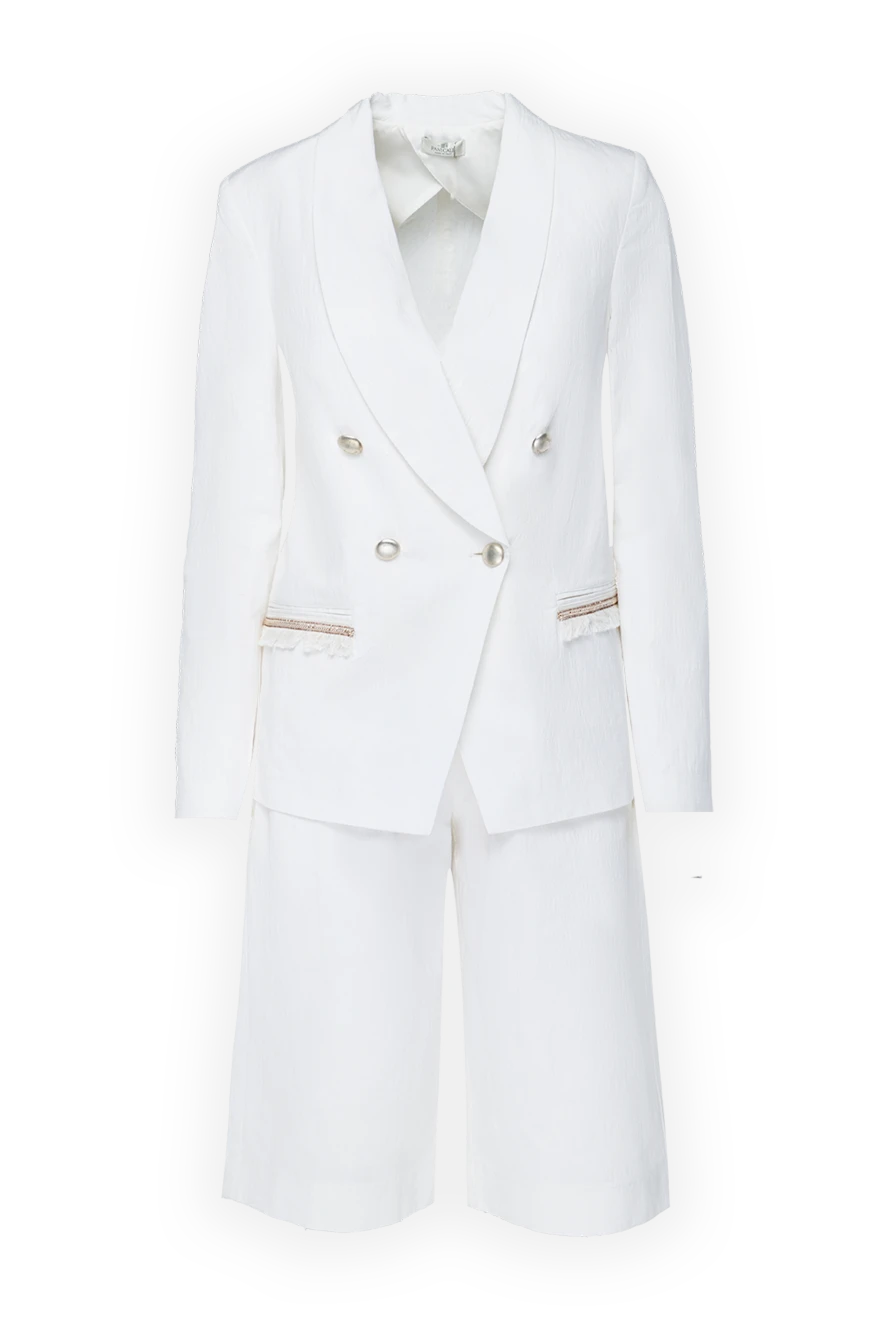 Panicale woman white women's suit with shorts купить с ценами и фото 156684 - photo 1