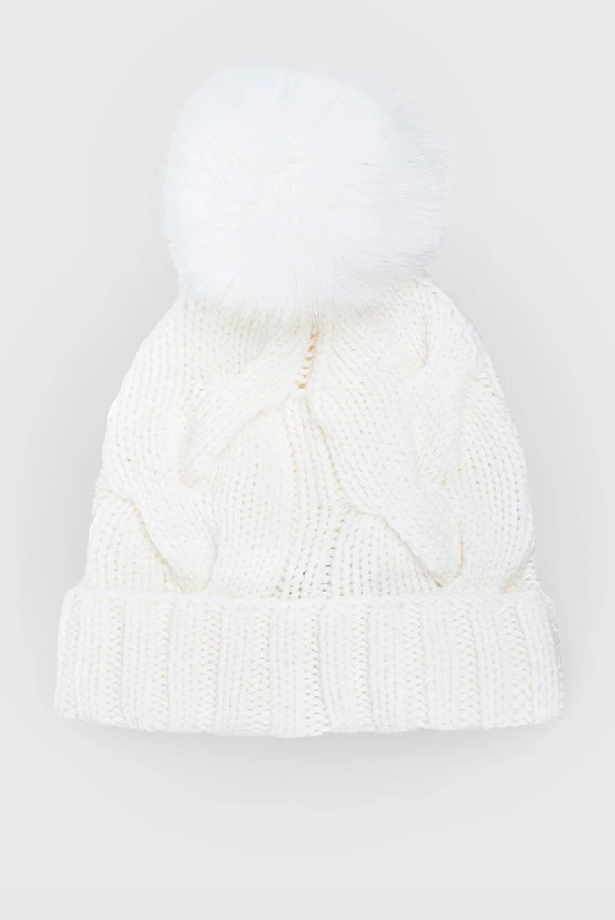 Loro Piana woman white cashmere hat for women купить с ценами и фото 156788 - photo 1