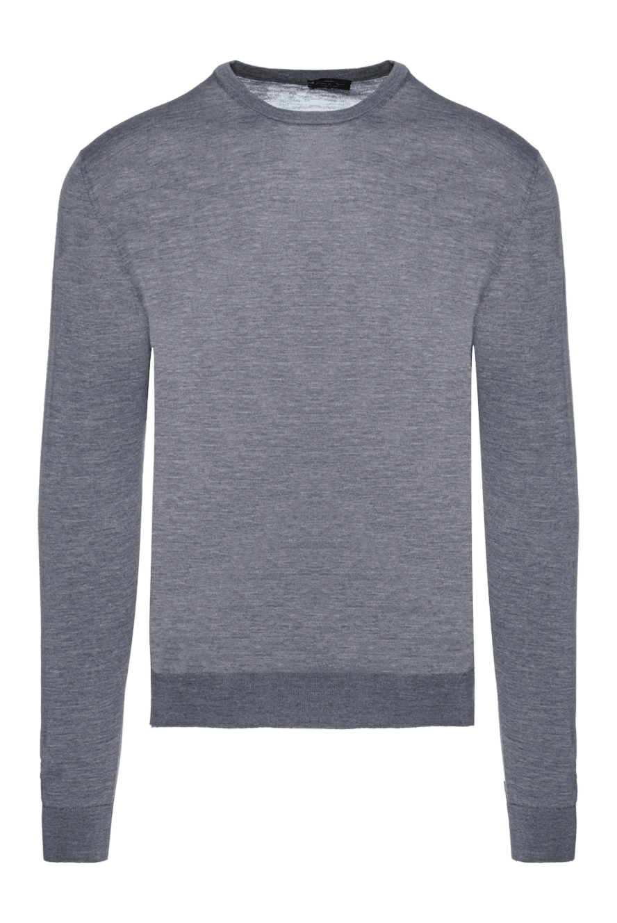 Cesare di Napoli man wool jumper gray for men купить с ценами и фото 156814 - photo 1