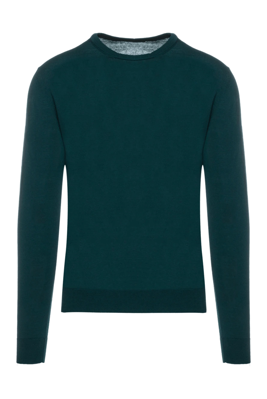 Cesare di Napoli man wool jumper green for men купить с ценами и фото 156826 - photo 1