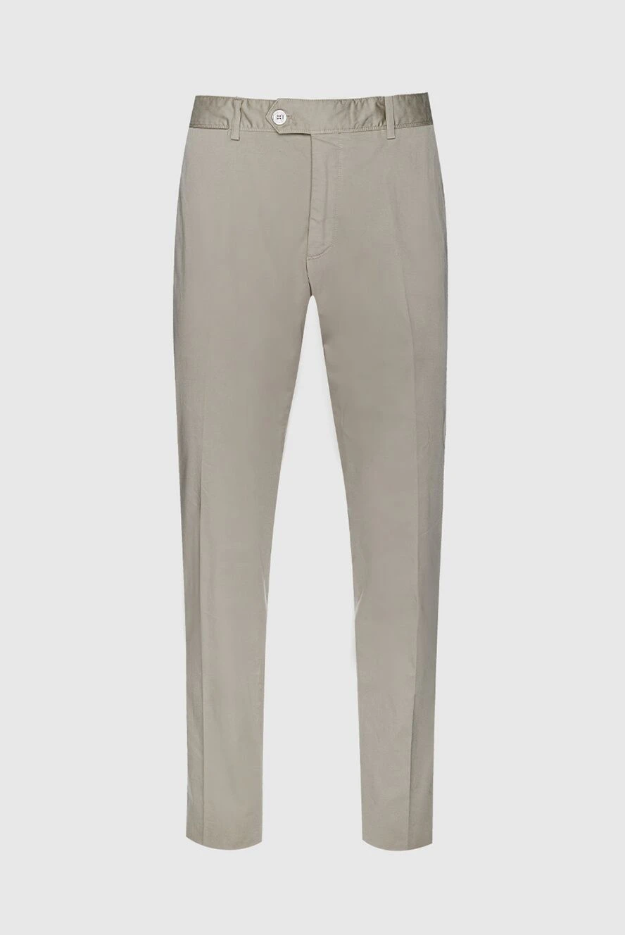 Stefano Ricci beige cotton and elastane pants for men 156880 - photo 1