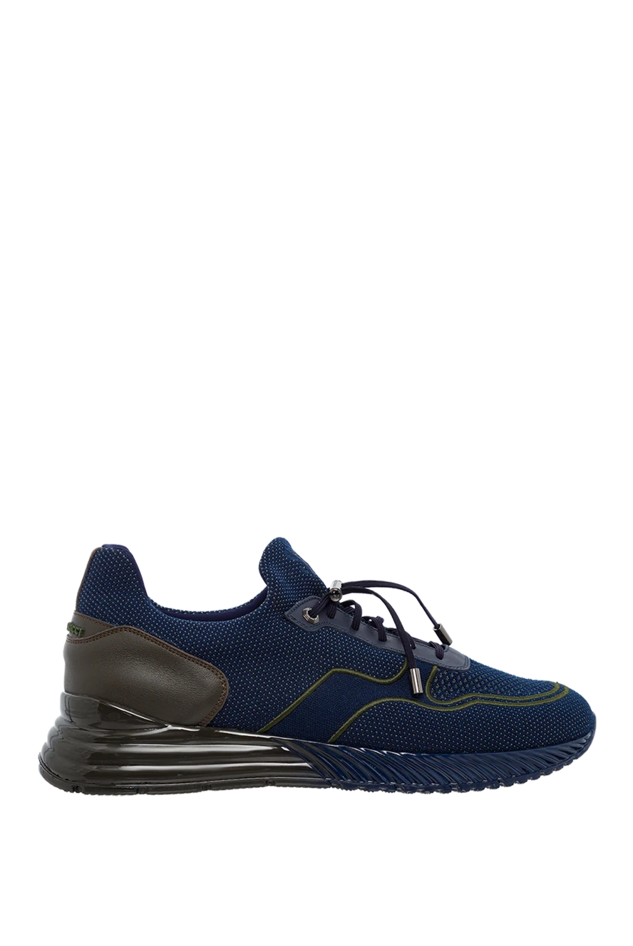 Stefano Ricci кроссовки из полиэстера синие мужские 156893 - фото 1