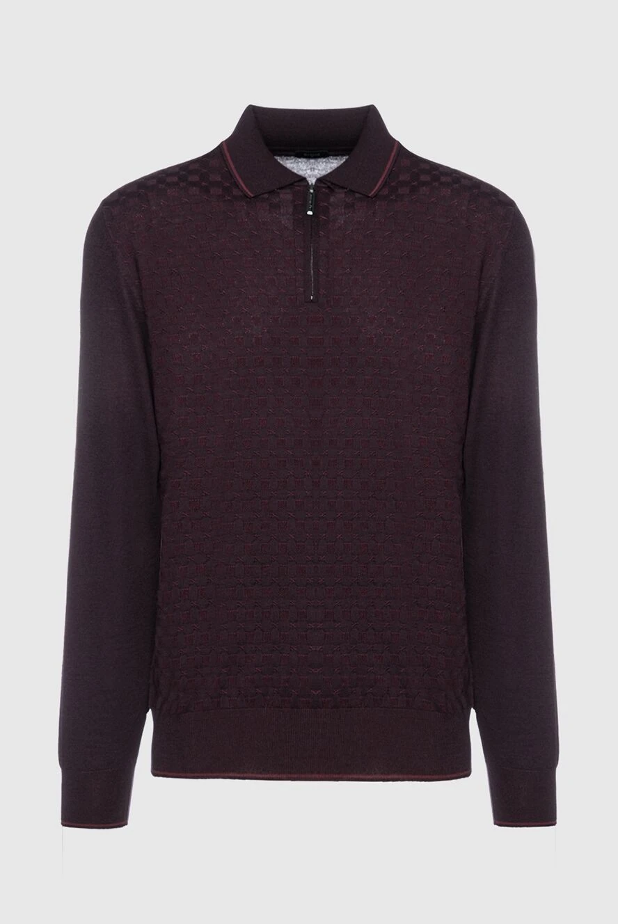 Stefano Ricci long-sleeve polo shirt in silk and cashmere with geometric embossing
156914 - photo 1