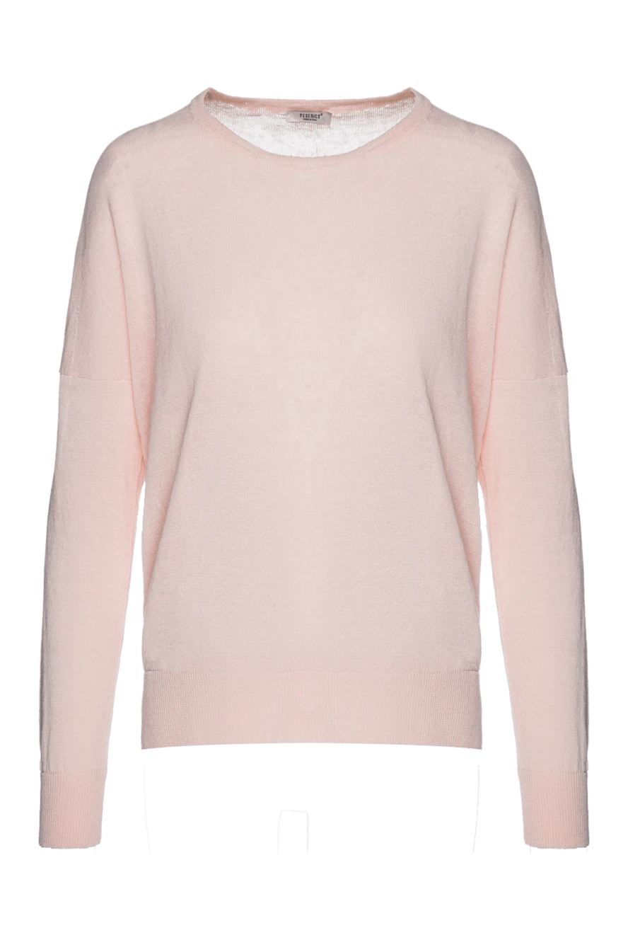 Peserico woman pink linen and cotton jumper for women купить с ценами и фото 156986 - photo 1