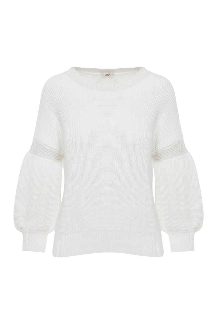 Peserico woman white cotton and nylon jumper for women купить с ценами и фото 157005 - photo 1