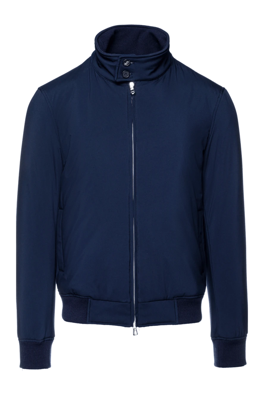 Cesare di Napoli man blue polyester jacket for men купить с ценами и фото 157153 - photo 1