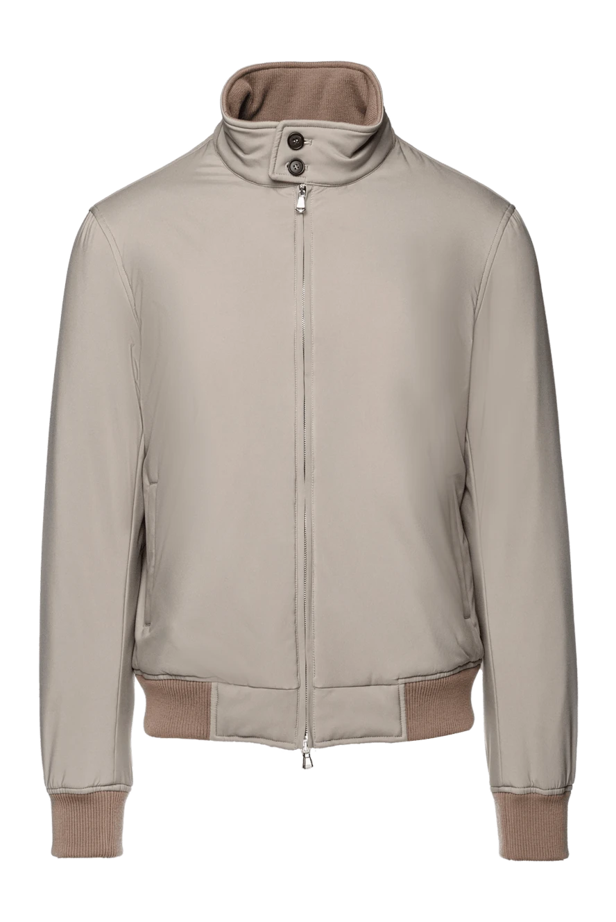 Cesare di Napoli man beige polyester jacket for men купить с ценами и фото 157154 - photo 1