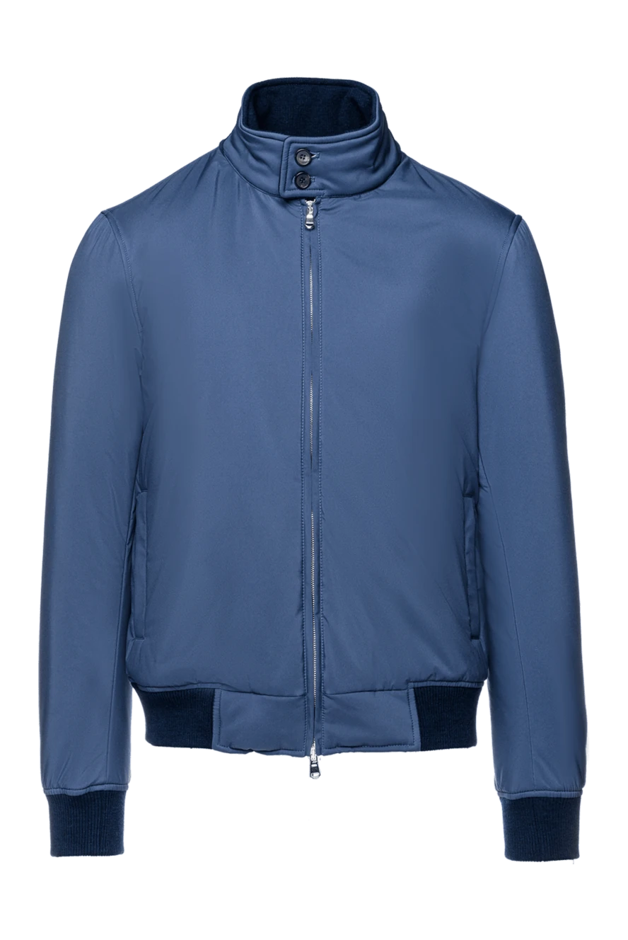 Cesare di Napoli man blue polyester jacket for men купить с ценами и фото 157155 - photo 1