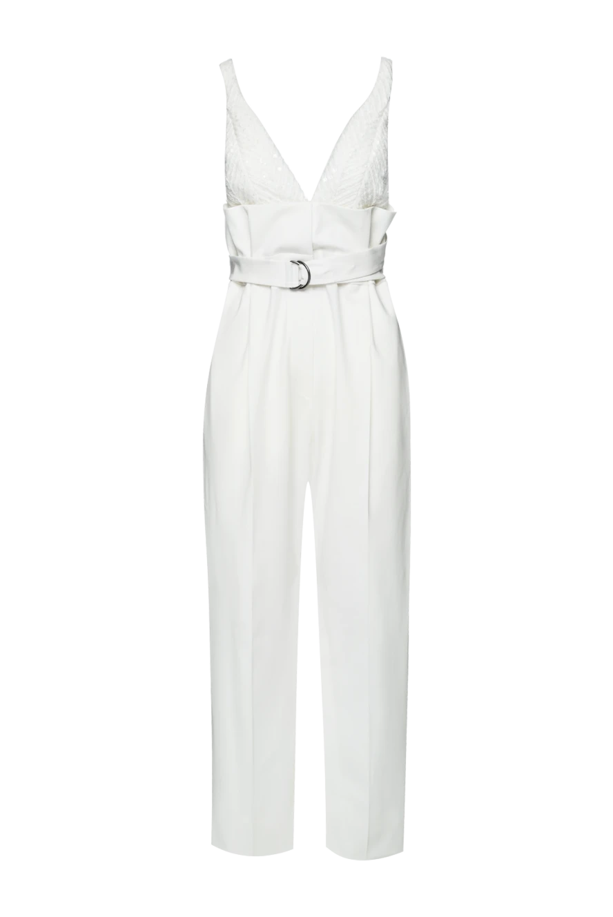 Brunello Cucinelli woman white women's overalls купить с ценами и фото 157184 - photo 1