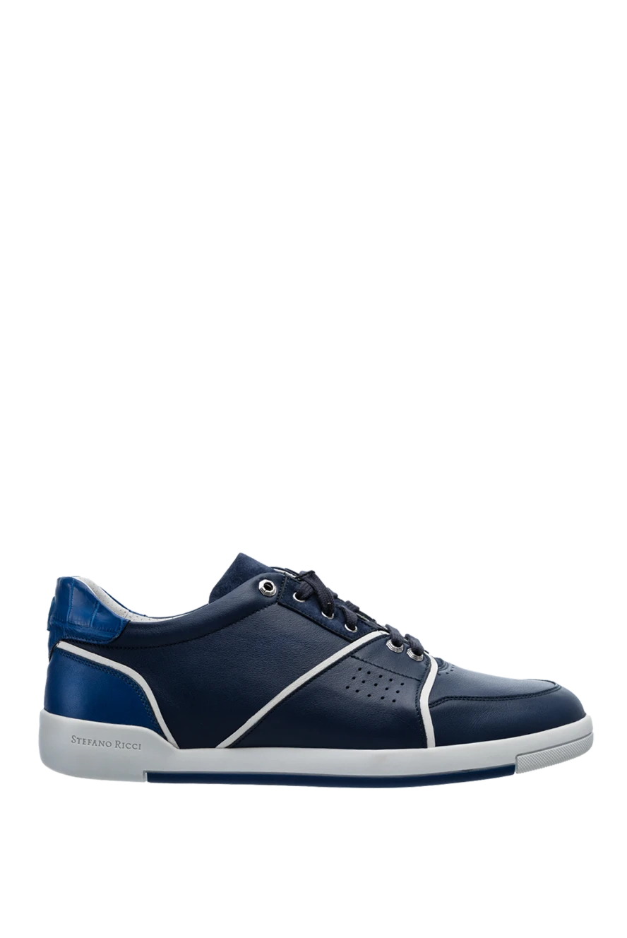 Stefano Ricci sneakers with contrasting leather and crocodile trim 157218 - photo 1