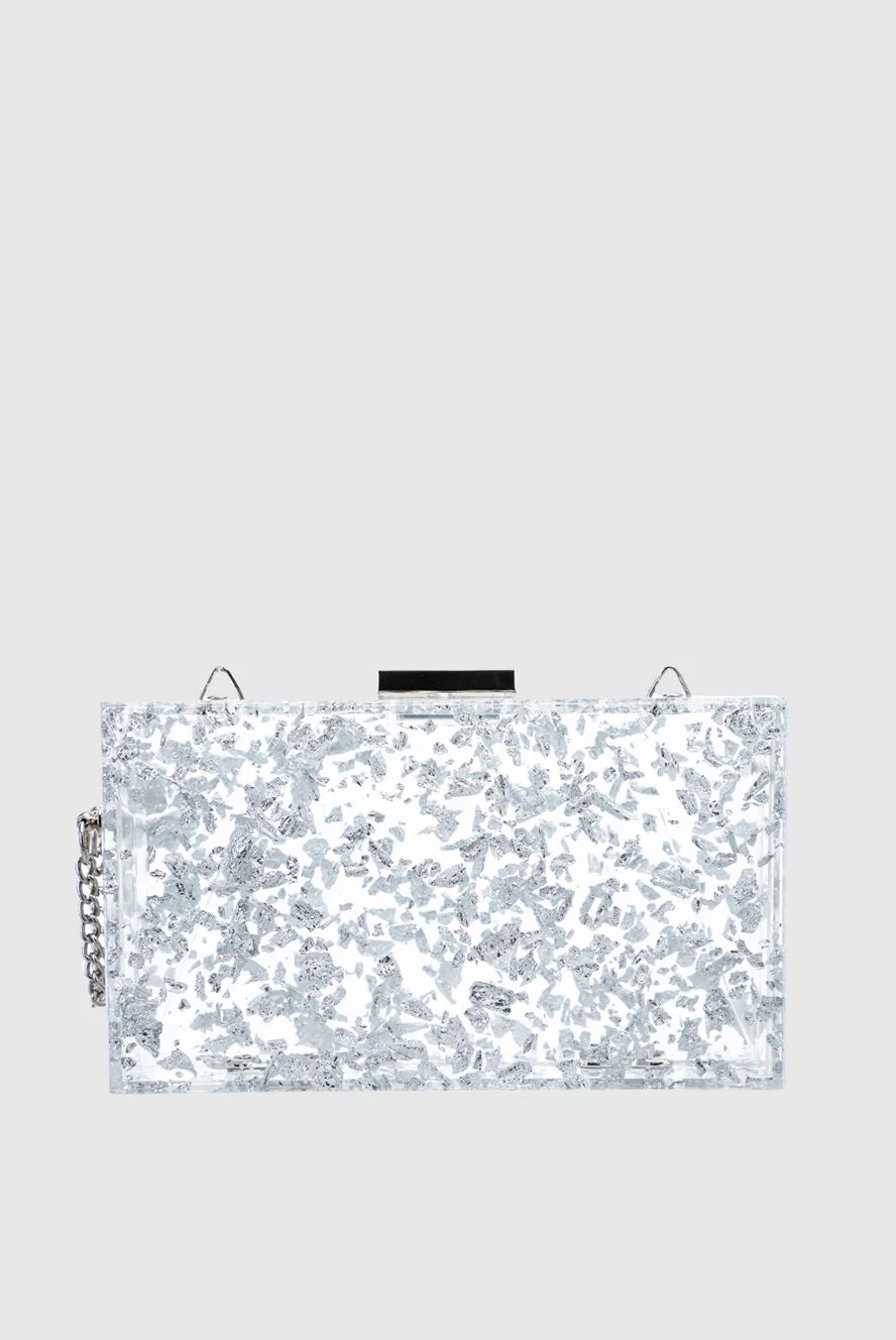 Olga Berg woman silver polyamide clutch for women купить с ценами и фото 157394 - photo 1