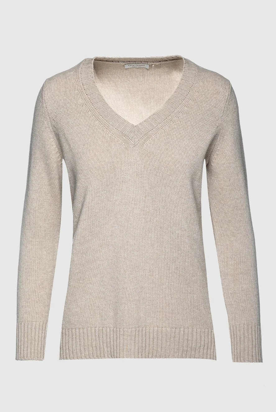 Gran Sasso woman beige jumper for women купить с ценами и фото 157501 - photo 1