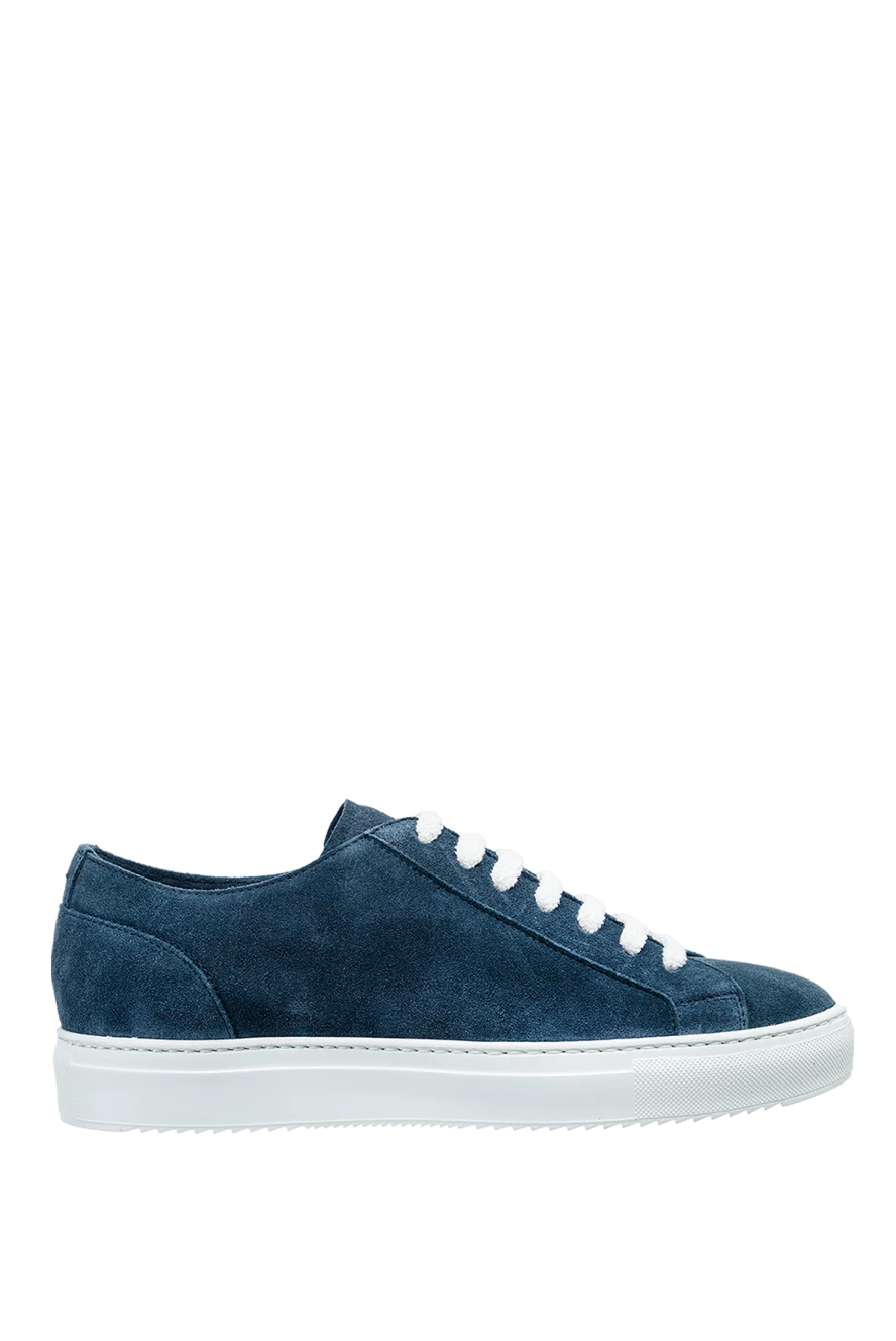 Doucal`s man blue suede sneakers for men купить с ценами и фото 157612 - photo 1