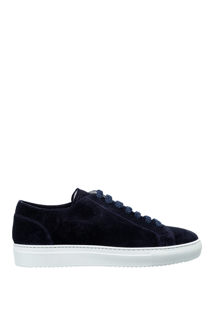 Doucal`s man blue suede sneakers for men купить с ценами и фото 157617 - photo 1