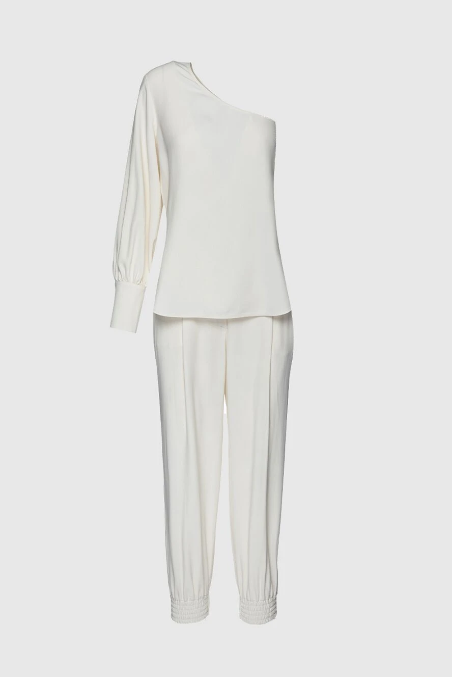 Erika Cavallini woman white women's trouser suit made of viscose and acrylic купить с ценами и фото 157629 - photo 1