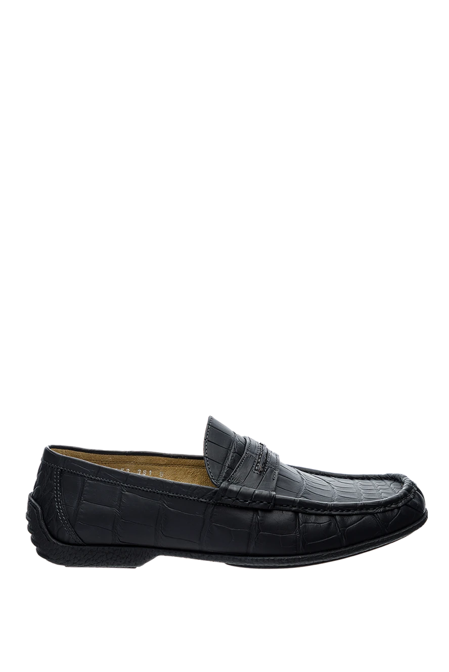 Tardini man black alligator loafers for men купить с ценами и фото 157679 - photo 1