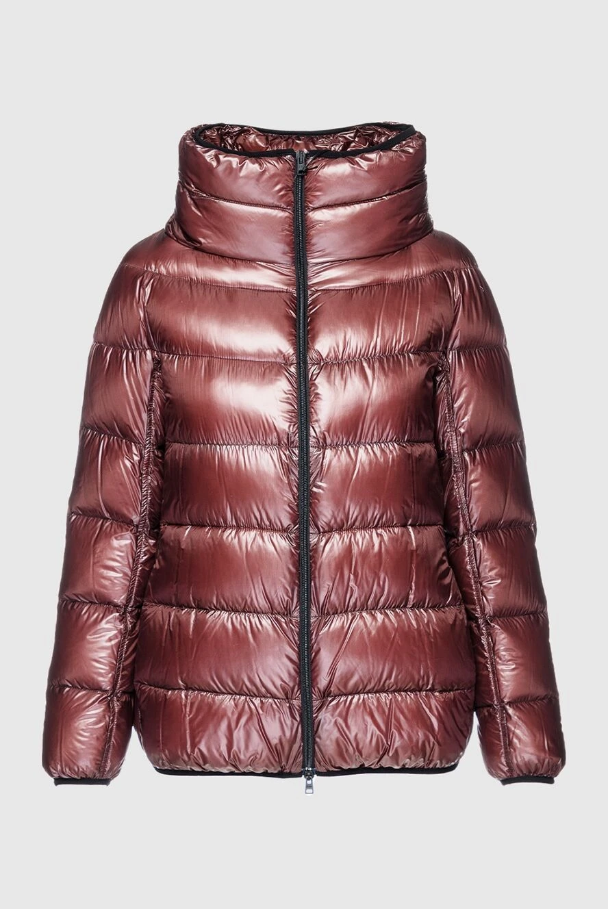 Herno woman women's burgundy polyamide down jacket купить с ценами и фото 157818 - photo 1