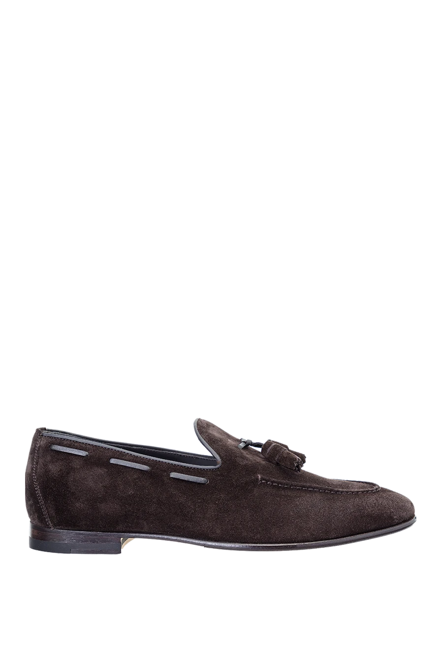 Pellettieri di Parma man brown nubuck loafers for men купить с ценами и фото 157870 - photo 1