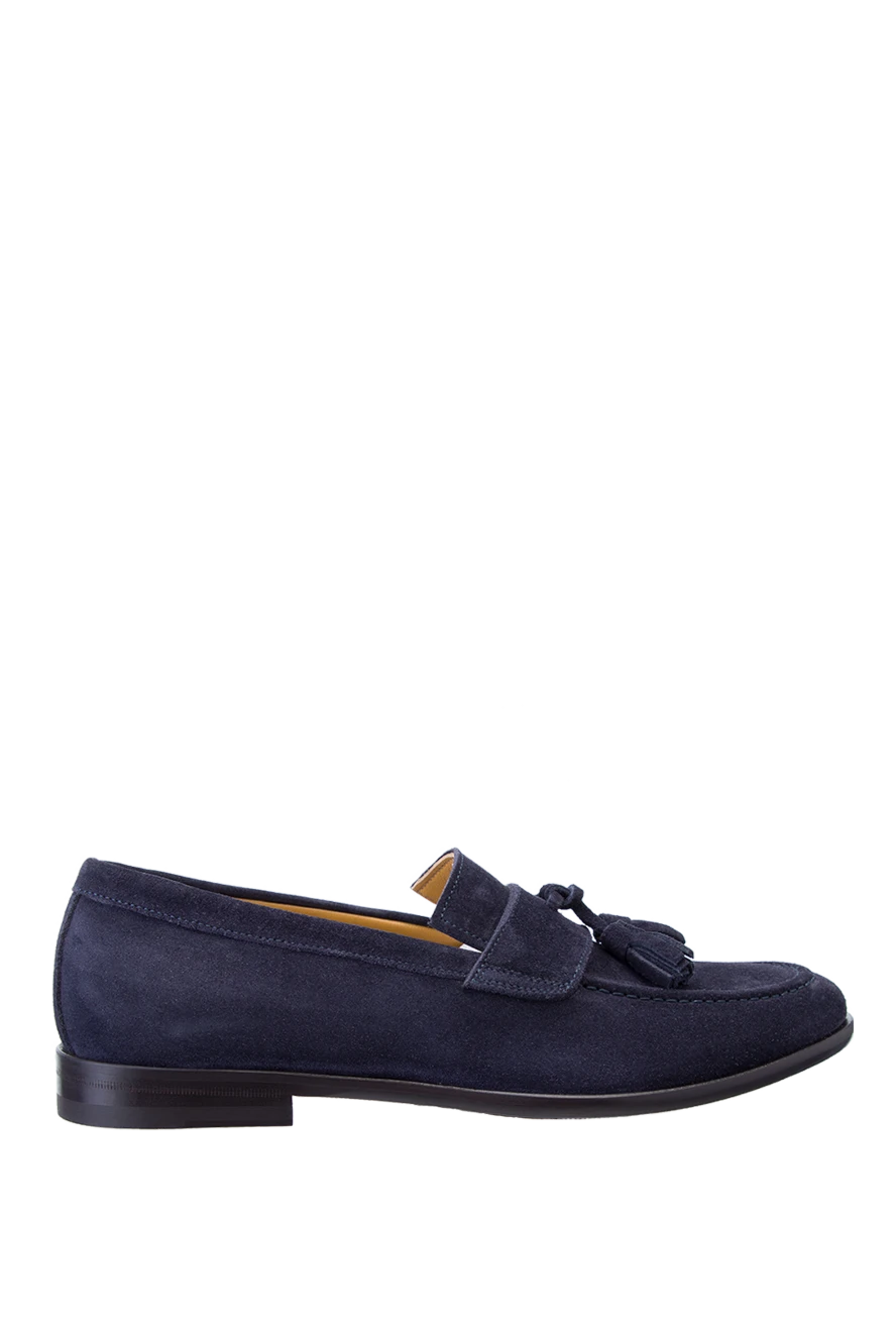 Roberto Morelli man blue suede loafers for men купить с ценами и фото 157885 - photo 1