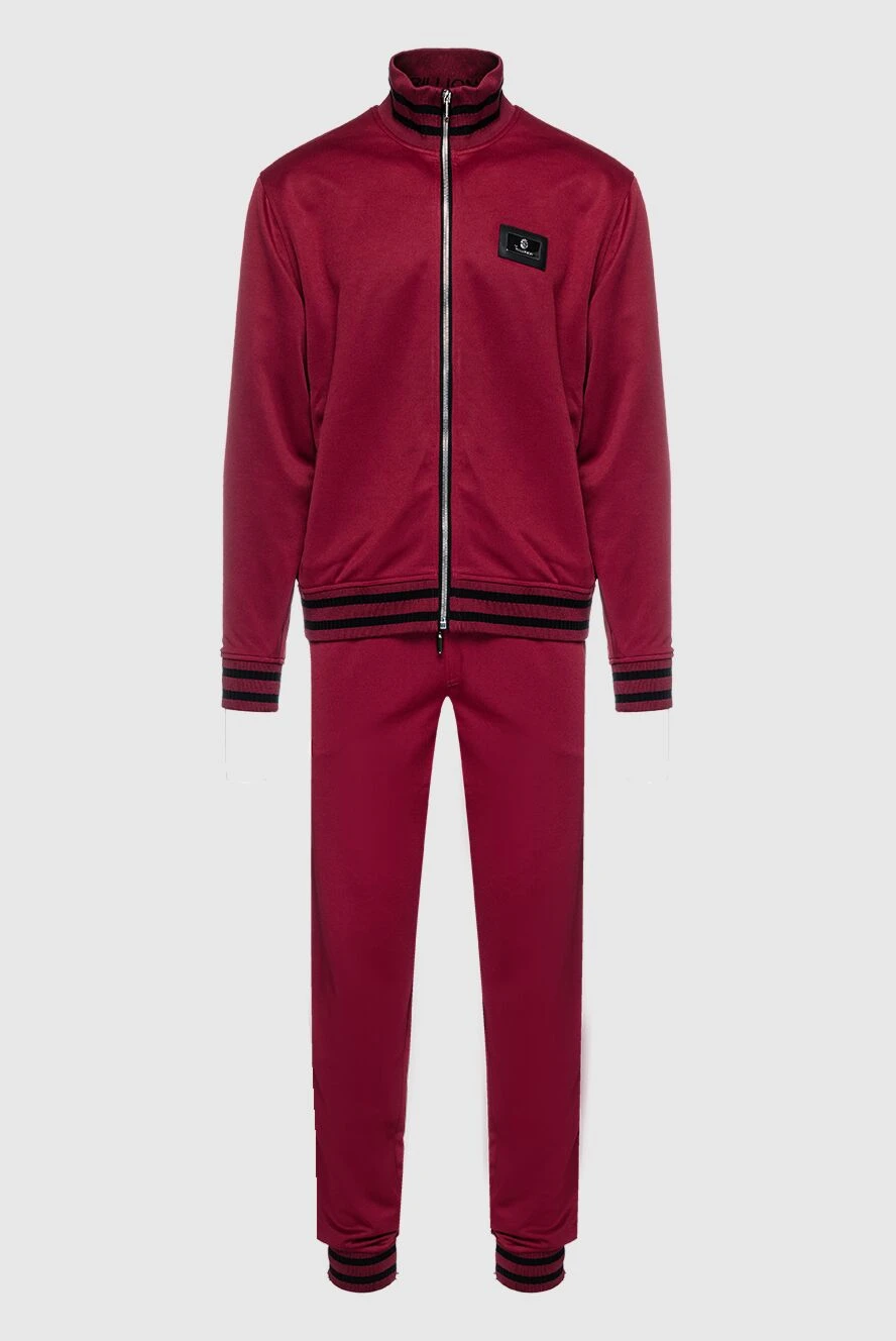 Billionaire man men's sports suit made of polyester and cotton, burgundy купить с ценами и фото 157899 - photo 1