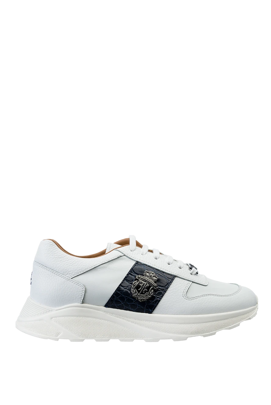 Billionaire man white leather sneakers for men купить с ценами и фото 157901 - photo 1