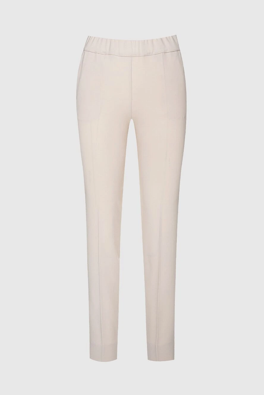 D.Exterior woman beige polyester trousers for women купить с ценами и фото 157933 - photo 1