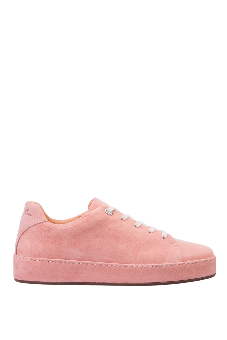 Loro Piana woman pink suede sneakers for women купить с ценами и фото 157999 - photo 1