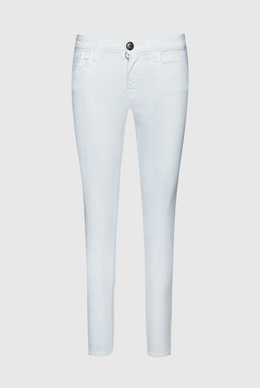 Jacob Cohen woman white jeans for women купить с ценами и фото 158041 - photo 1